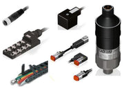 Electrical connectors, moulded leads, M8, M12, Pressure switch, transmitter, energy chain, deutsch connector